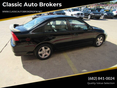 2005 Honda Civic for sale at Classic Auto Brokers in Haltom City TX