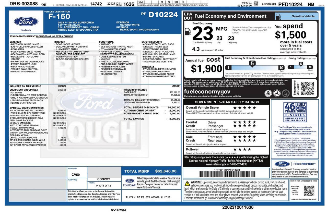 2023 Ford F-150 for sale at Melniks Automotive in Berea, OH