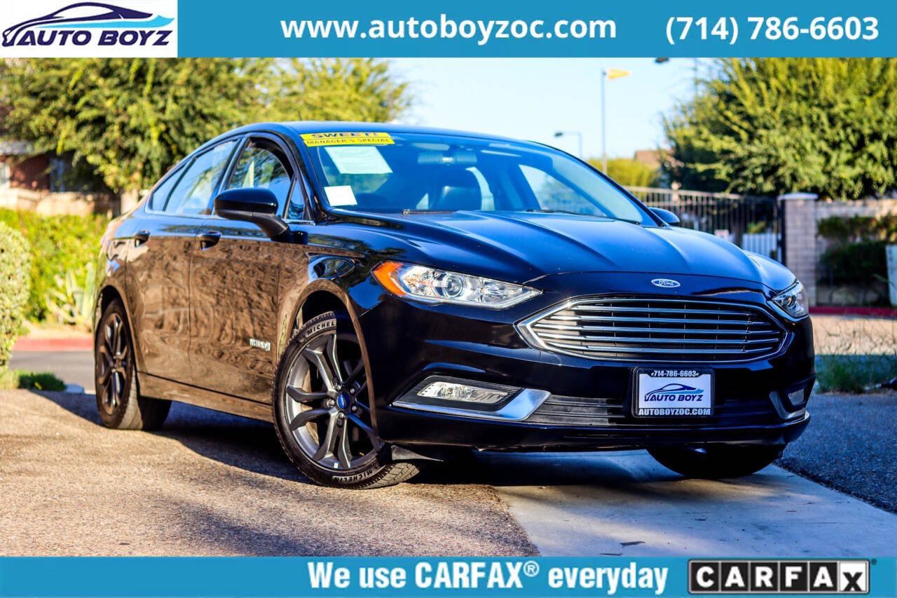 2018 Ford Fusion Hybrid for sale at Auto Boyz in Garden Grove, CA