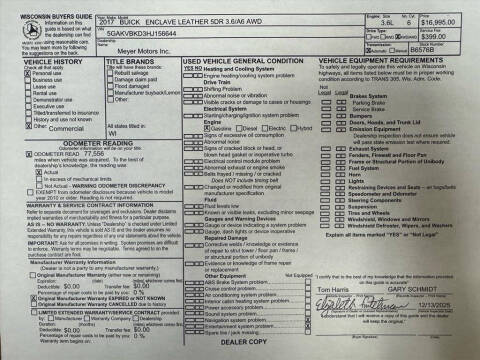 2017 Buick Enclave Leather