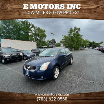 2009 Nissan Sentra for sale at E Motors INC in Vienna VA