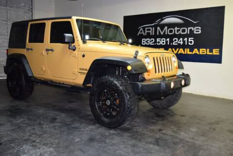 2013 Jeep Wrangler Unlimited for sale at ARI Motors in Houston TX