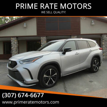 2021 Toyota Highlander for sale at PRIME RATE MOTORS in Sheridan WY