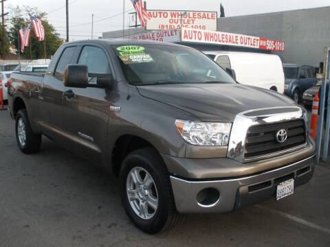 2007 Toyota Tundra for sale at AUTO WHOLESALE OUTLET in North Hollywood CA