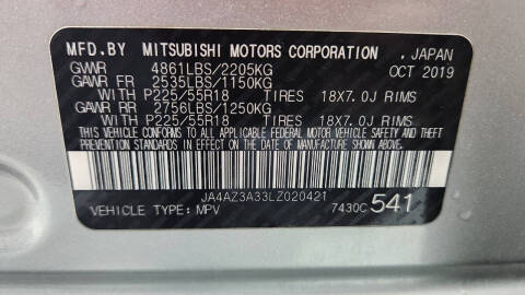 2020 Mitsubishi Outlander SEL