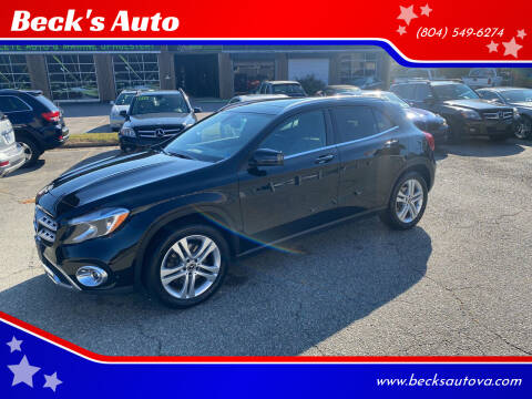 2019 Mercedes-Benz GLA for sale at Beck's Auto in Chesterfield VA