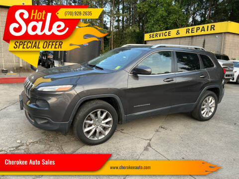 2014 Jeep Cherokee for sale at Cherokee Auto Sales in Acworth GA