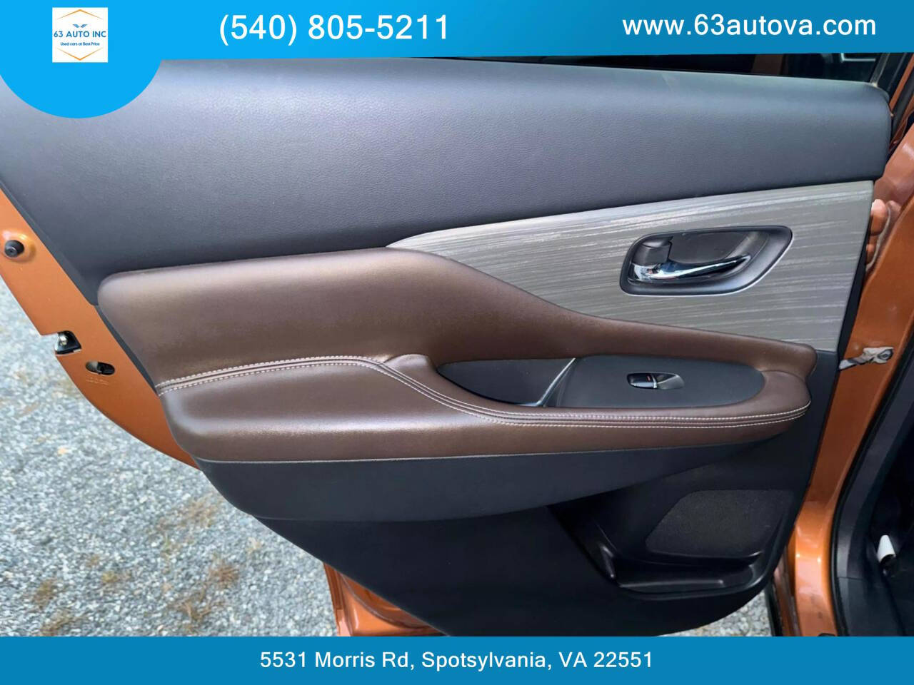 2015 Nissan Murano for sale at 63 Auto Inc in Spotsylvania, VA