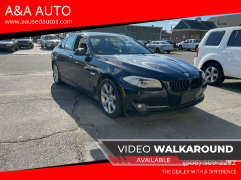 2013 BMW 5 Series for sale at A&A AUTO in Fairhaven MA