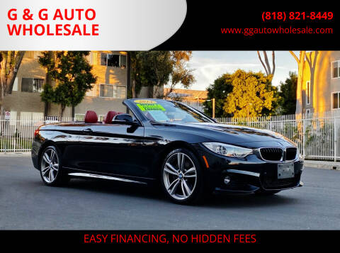 2014 BMW 4 Series for sale at G & G AUTO WHOLESALE in North Hollywood CA