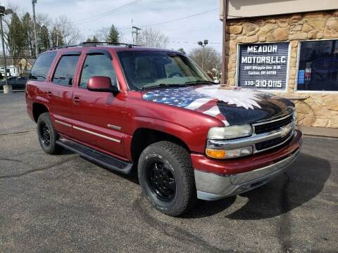 2003 Chevrolet Tahoe for sale at Meador Motors LLC in Canton OH