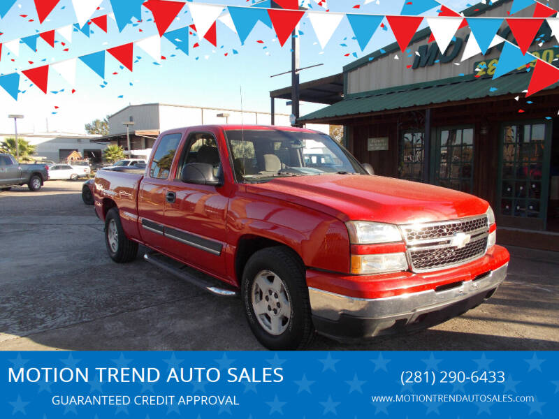 2007 Chevrolet Silverado 1500 Classic for sale at MOTION TREND AUTO SALES in Tomball TX