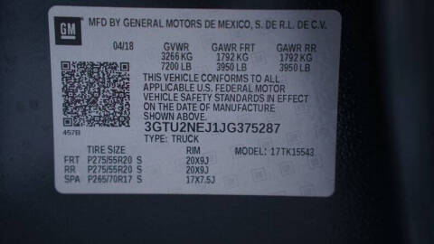 2018 GMC Sierra 1500