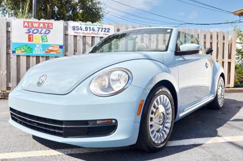 2013 Volkswagen Beetle Convertible for sale at ALWAYSSOLD123 INC in Fort Lauderdale FL