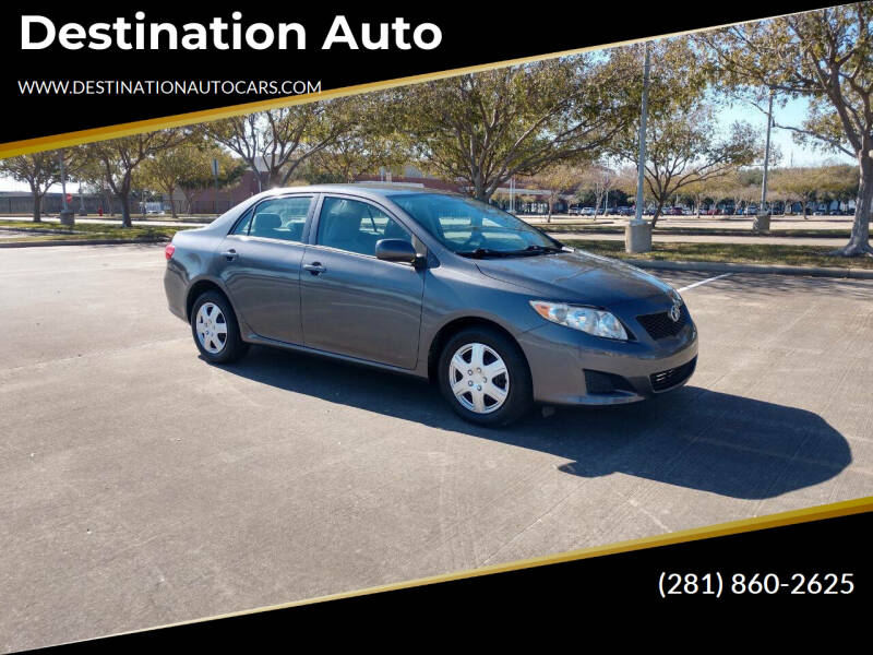 2010 Toyota Corolla for sale at Destination Auto in Stafford TX