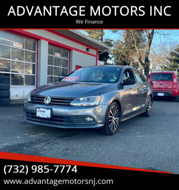 2016 Volkswagen Jetta for sale at ADVANTAGE MOTORS INC in Edison NJ