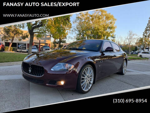 2011 Maserati Quattroporte for sale at FANASY AUTO SALES/EXPORT in Yorba Linda CA