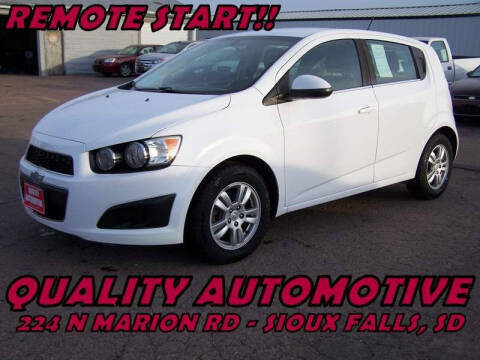 2015 Chevrolet Sonic for sale at Quality Automotive in Sioux Falls SD