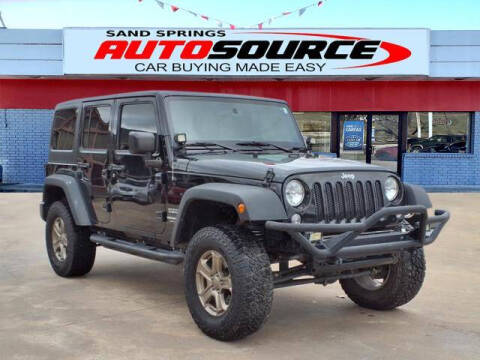 2017 Jeep Wrangler Unlimited for sale at Autosource in Sand Springs OK