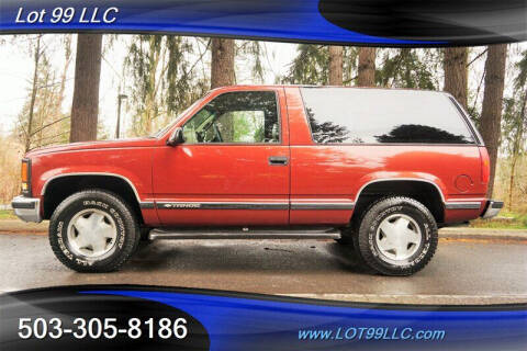 1999 Chevrolet Tahoe for sale at LOT 99 LLC in Milwaukie OR