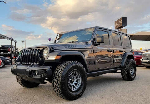 2021 Jeep Wrangler Unlimited for sale at Elite Motors in El Paso TX