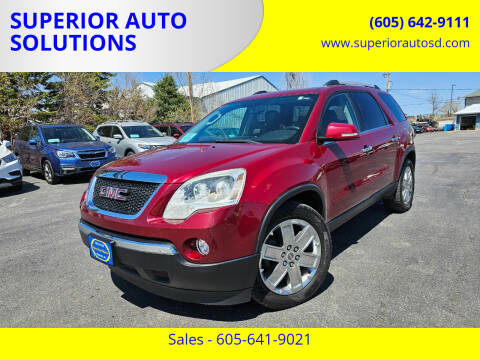 2010 GMC Acadia for sale at SUPERIOR AUTO SOLUTIONS in Spearfish SD
