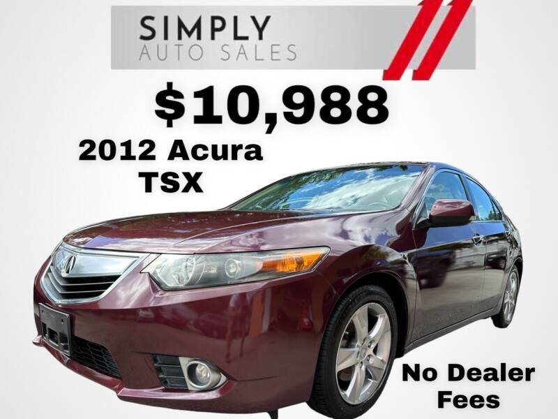 2012 Acura TSX for sale at Simply Auto Sales in Palm Beach Gardens FL