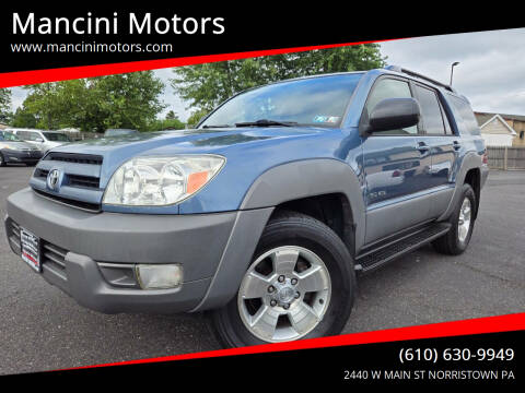 2003 Toyota 4Runner for sale at Mancini Motors in Norristown PA