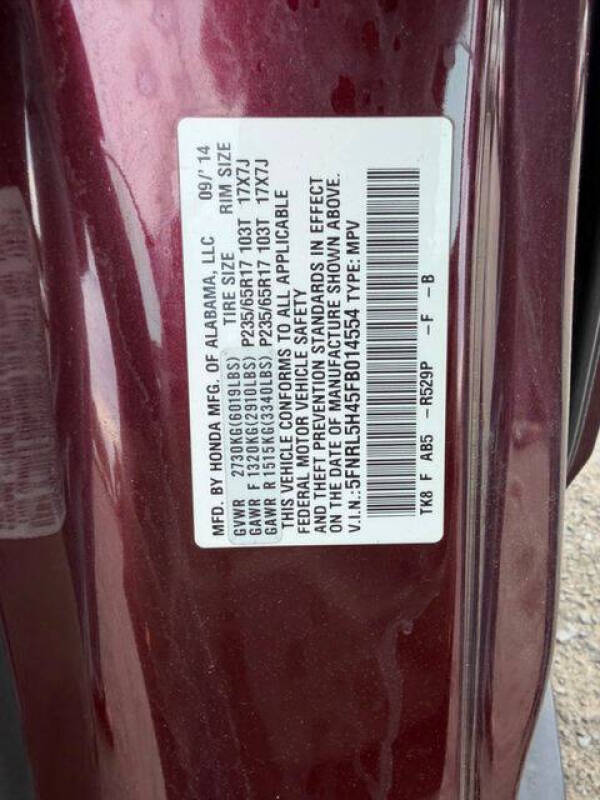 2015 Honda Odyssey EX