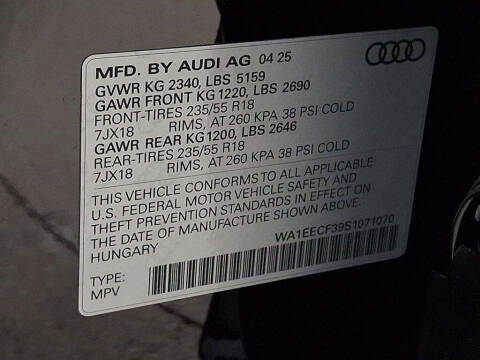 2025 Audi Q3 quattro S line Prem Plus 45 TFSI