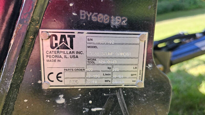 2020 Caterpillar sg18b Stump Grinder
