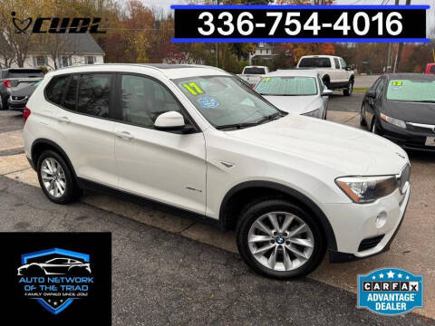 2017 BMW X3 for sale at Auto Network of the Triad in Walkertown NC