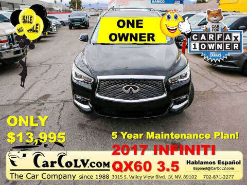 2017 Infiniti QX60 for sale at The Car Company in Las Vegas NV