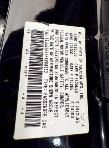 2015 Acura TLX V6 w/Tech