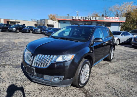 2013 Lincoln MKX for sale at Samford Auto Sales in Riverview MI
