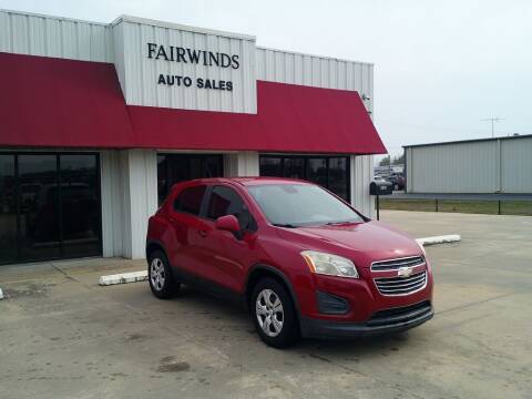 2015 Chevrolet Trax for sale at Fairwinds Auto Sales in Dewitt AR