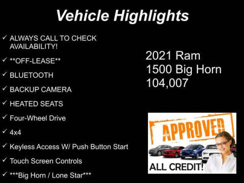2021 RAM 1500