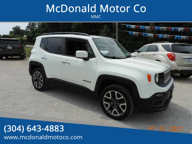 2015 Jeep Renegade for sale at McDonald Motor Co in Harrisville WV