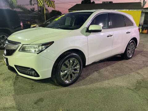 2016 Acura MDX for sale at JR'S AUTO SALES in Pacoima CA