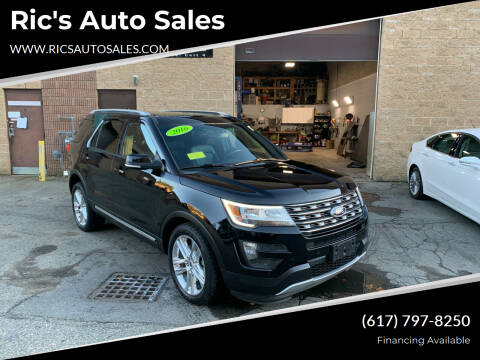 2016 Ford Explorer for sale at Ric's Auto Sales in Billerica MA