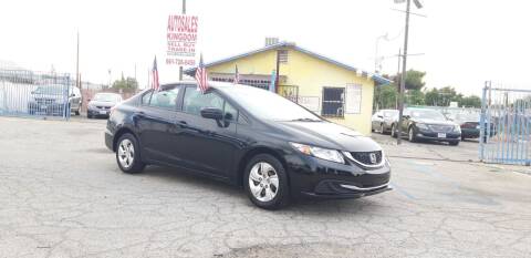 2013 Honda Civic for sale at Autosales Kingdom in Lancaster CA