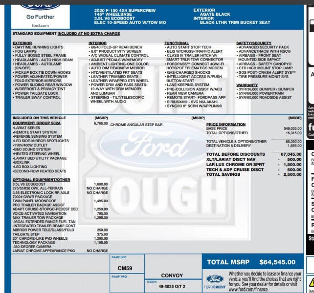 2020 Ford F-150 Lariat