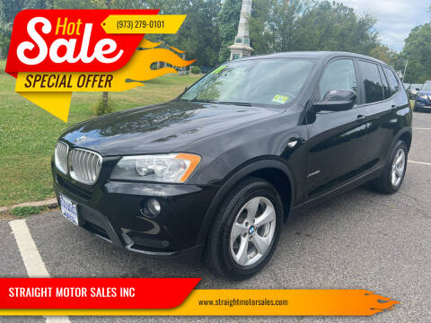 2011 BMW X3 for sale at STRAIGHT MOTOR SALES INC in Paterson NJ