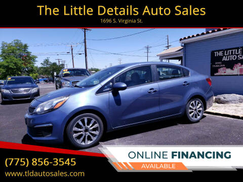 2016 Kia Rio for sale at The Little Details Auto Sales in Reno NV