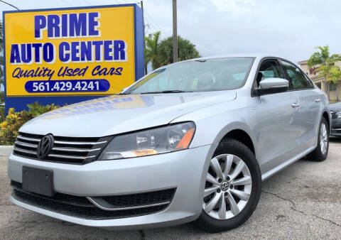 2014 Volkswagen Passat for sale at PRIME AUTO CENTER in Palm Springs FL