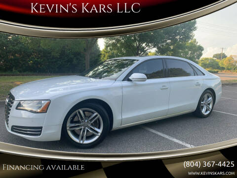 2012 Audi A8 L for sale at Kevin's Kars LLC in Richmond VA