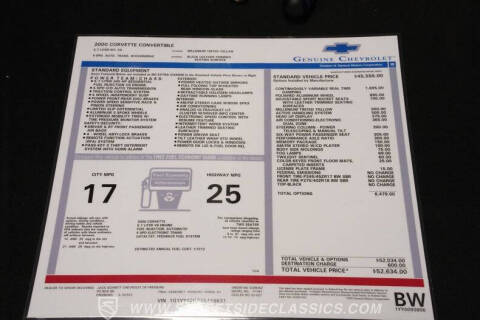 2000 Chevrolet Corvette