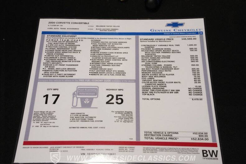 2000 Chevrolet Corvette