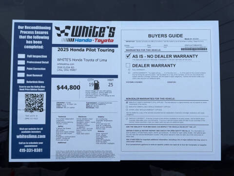 2025 Honda Pilot Touring