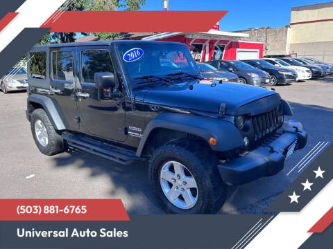 2016 Jeep Wrangler Unlimited Sport S